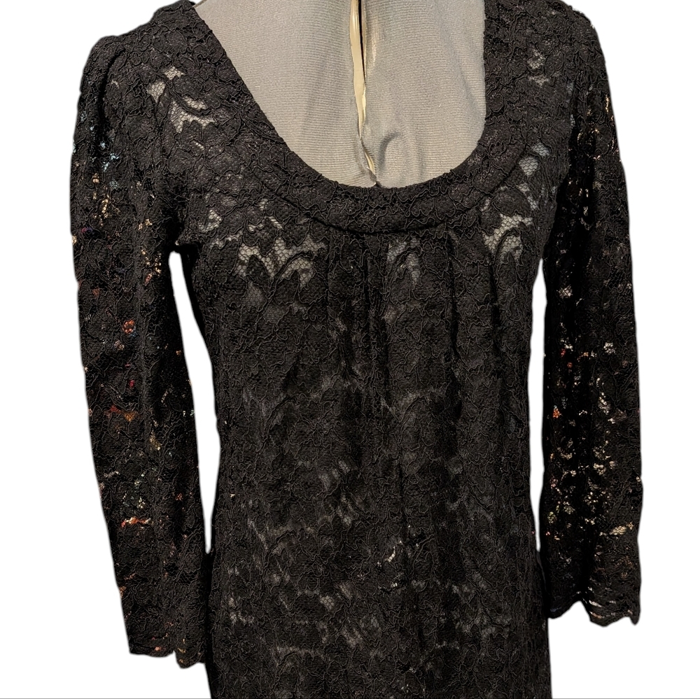 Diane‎ Von Furstenberg Lace Black Dress Size 4